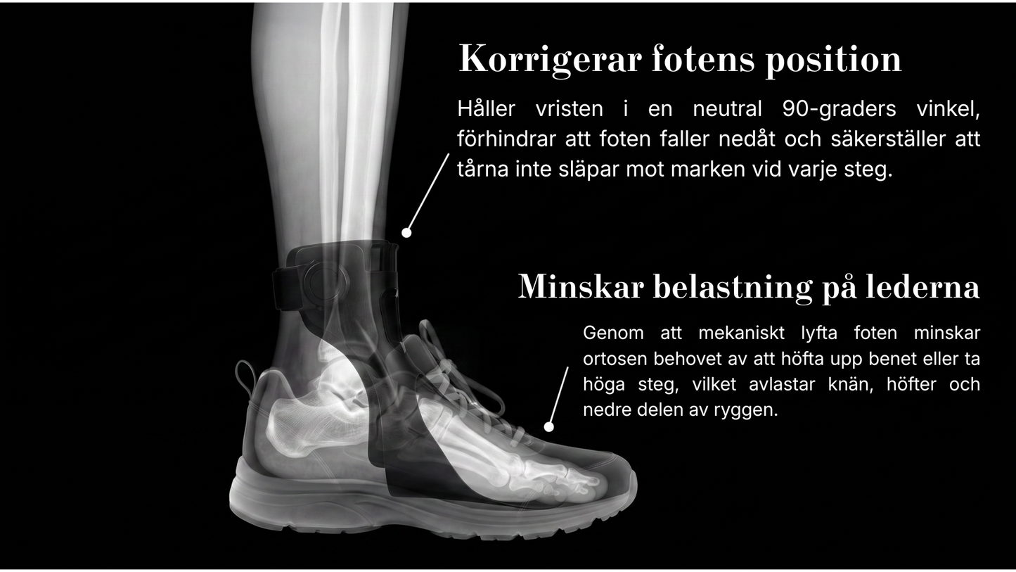 AFO Onero ortos för droppfot